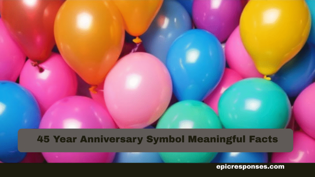 45 Year Anniversary Symbol