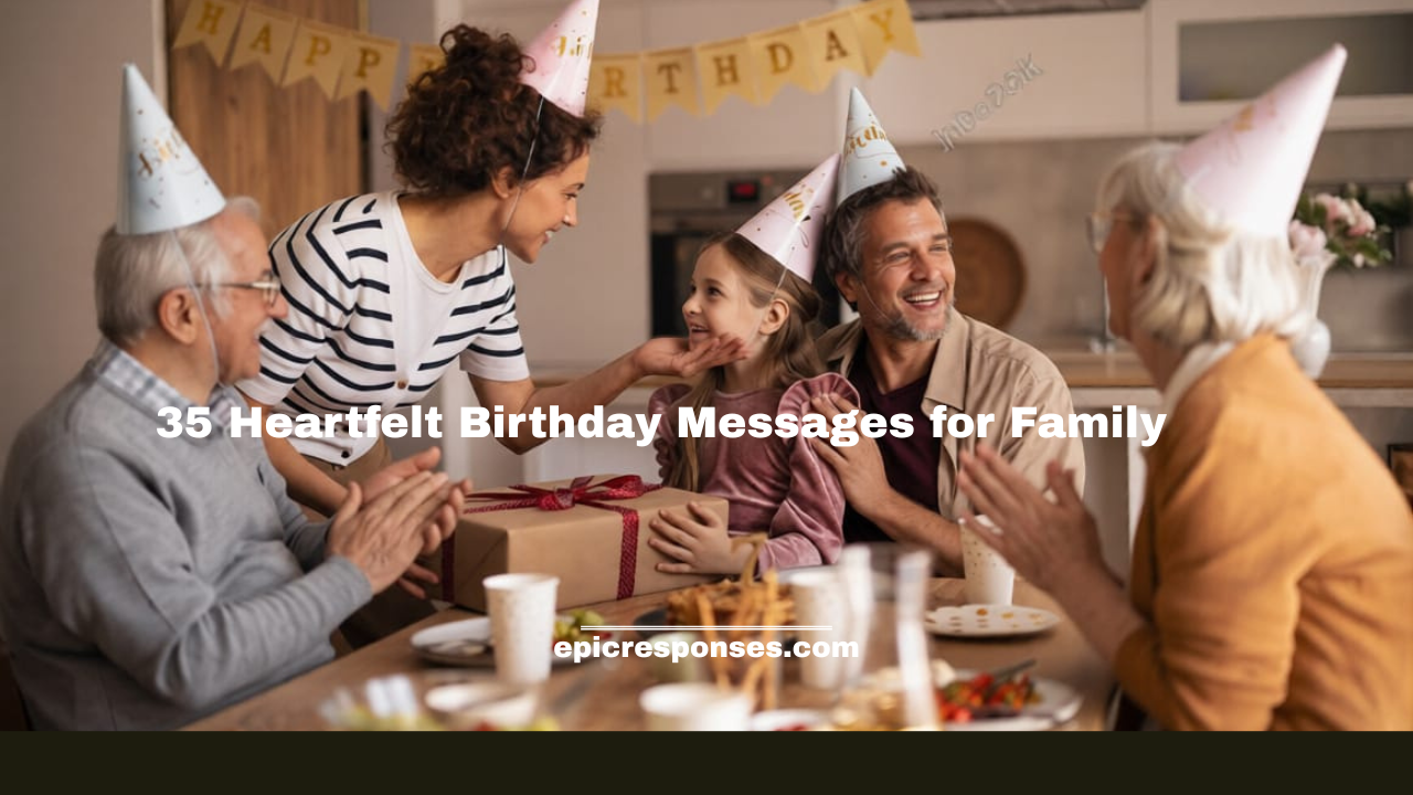 Heartfelt Birthday Messages for Family