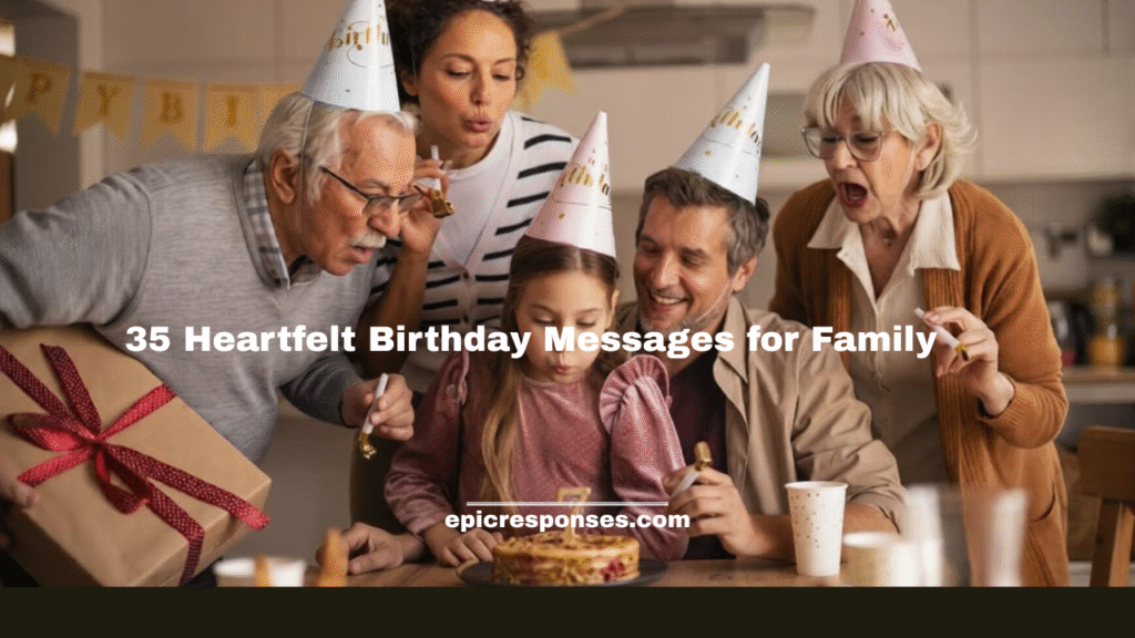 Heartfelt Birthday Messages for Family