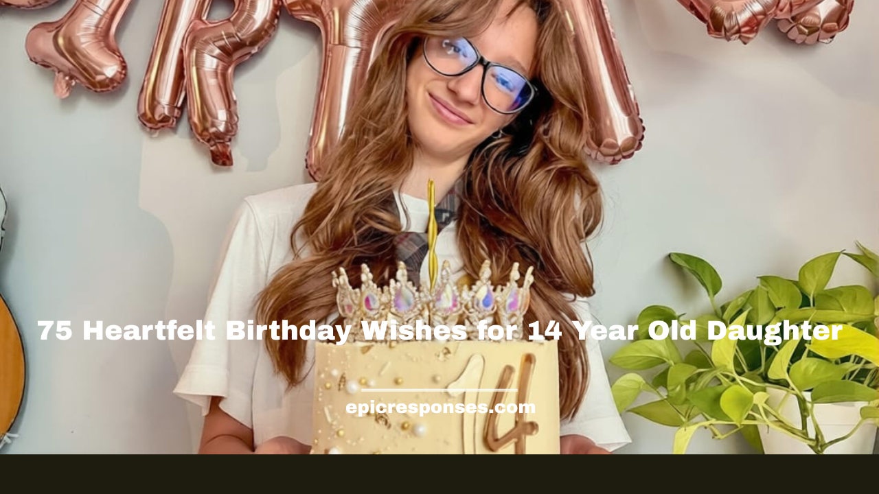 Birthday Wishes for 14 Year Old Daughter