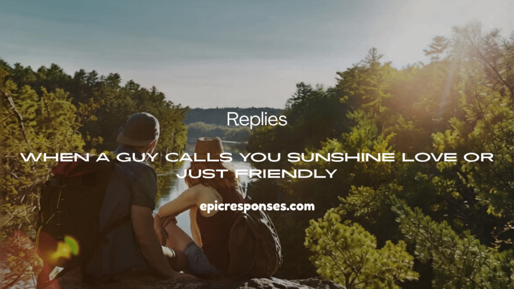 Guy Calls You Sunshine 