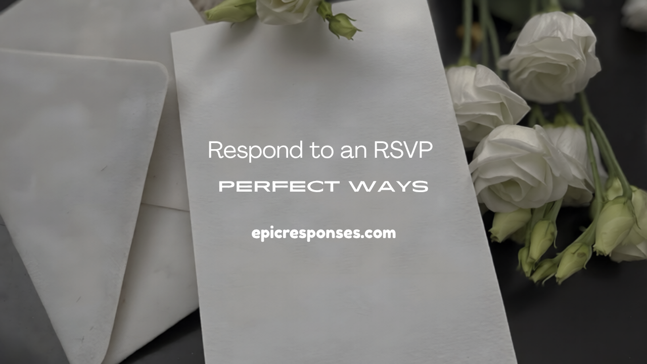 Respond to an RSVP