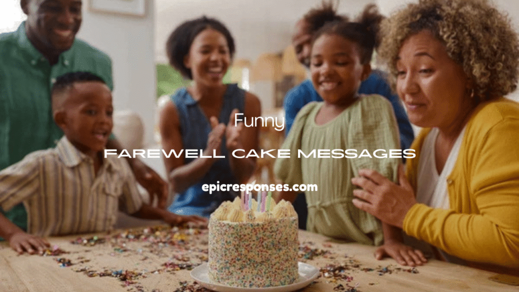 Farewell Cake Messages 